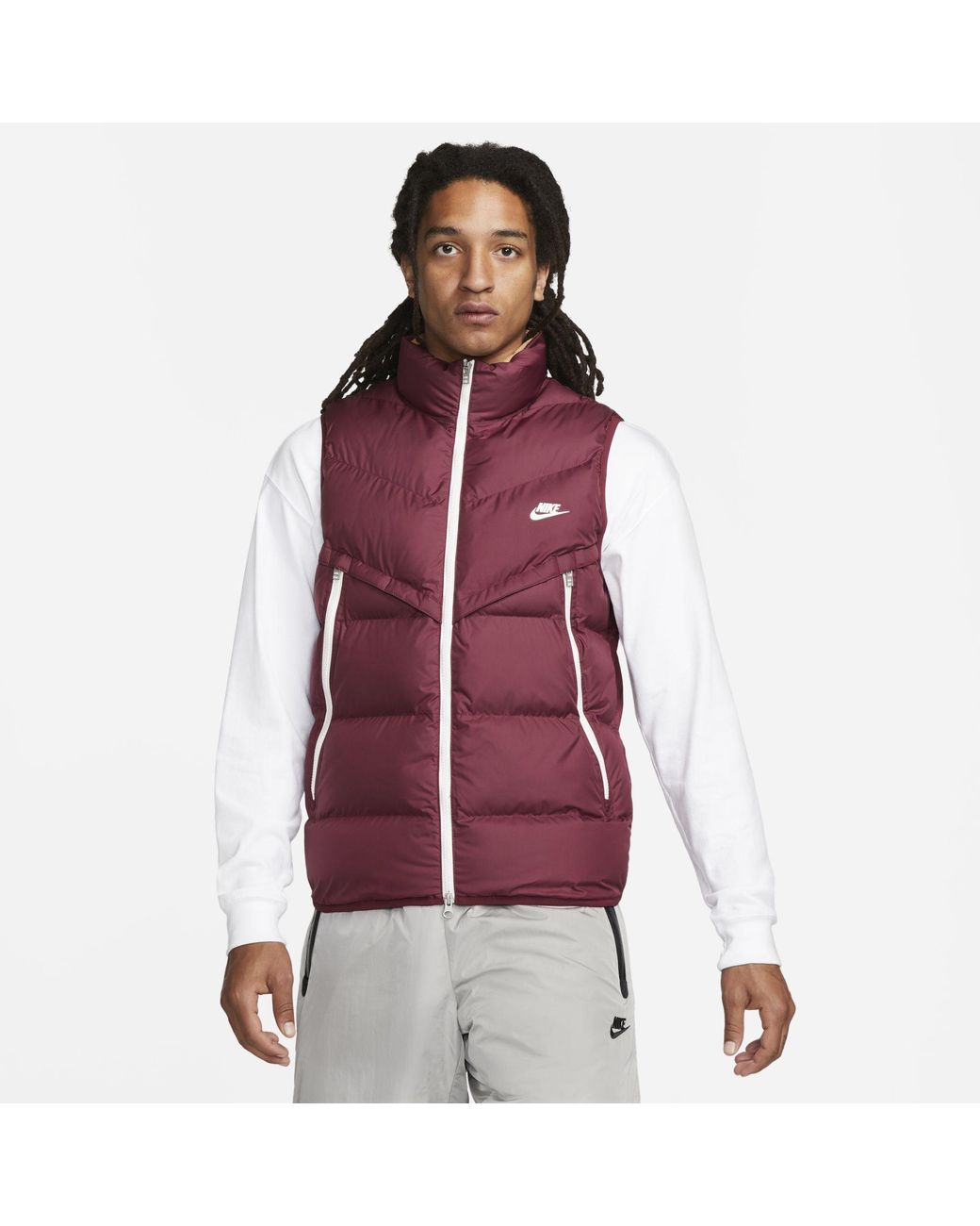 Nike Storm-fit Windrunner Primaloft ® Insulated Gilet in Red for Men ...