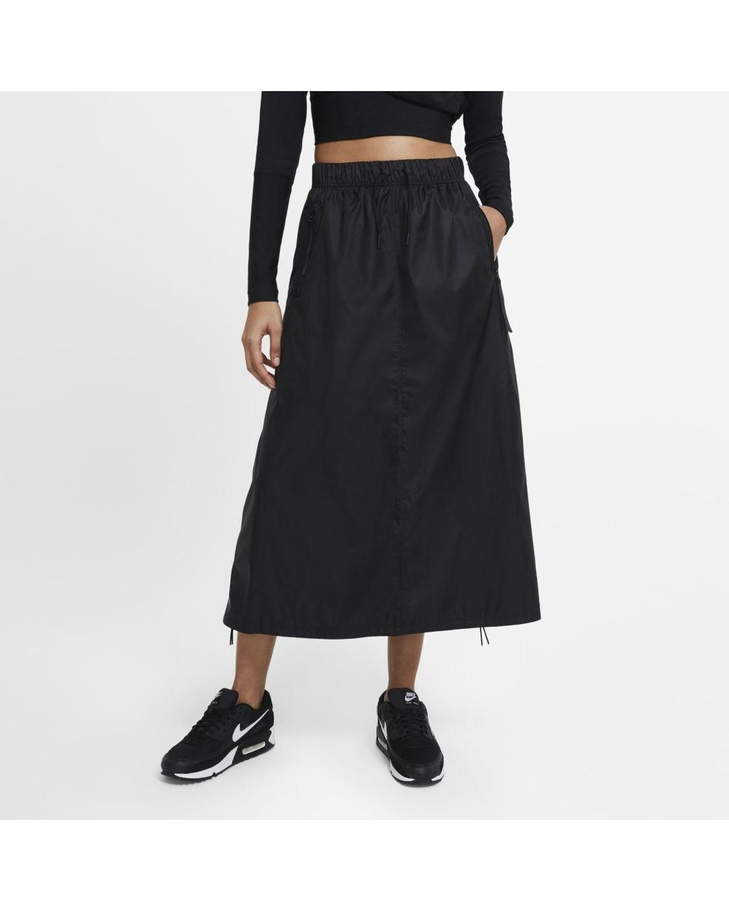 Nike Sportswear Tech Pack Woven Skirt in Black | Lyst