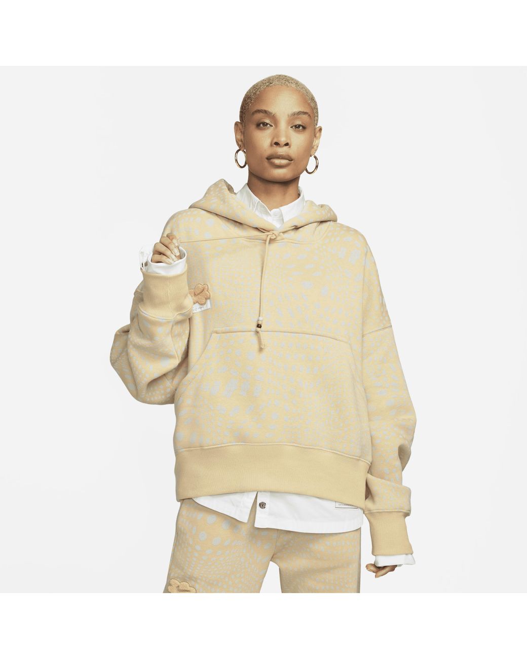 Nike Sportswear Phoenix Fleece Oversized Pullover Hoodie In Brown, in  Natural | Lyst