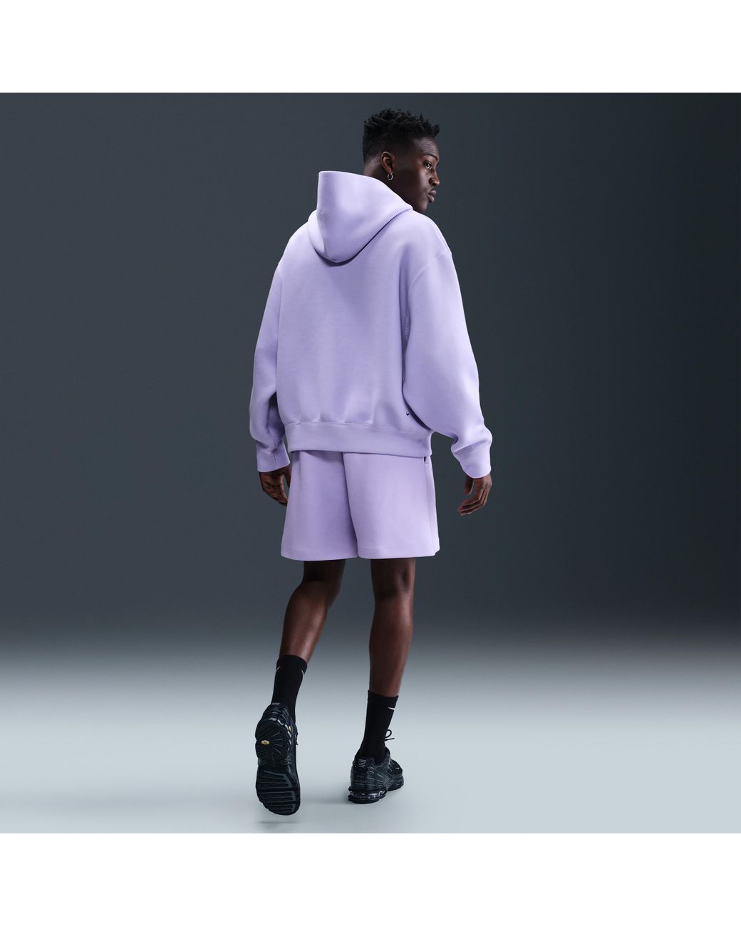 nike tech fleece purple hoodie