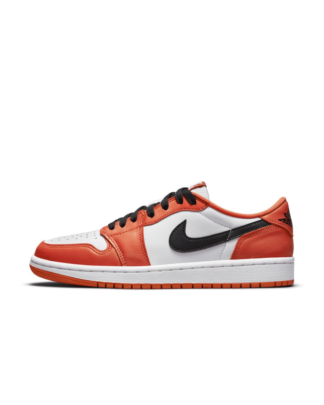 low top jordans orange