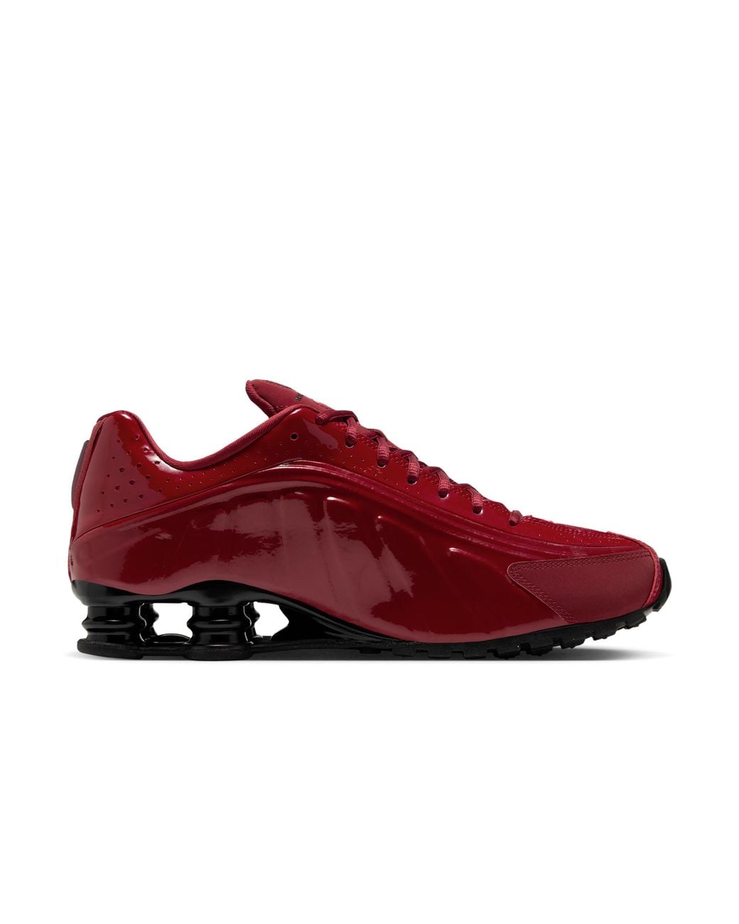 Nike Shox R4 Shoes in Red for Men | Lyst