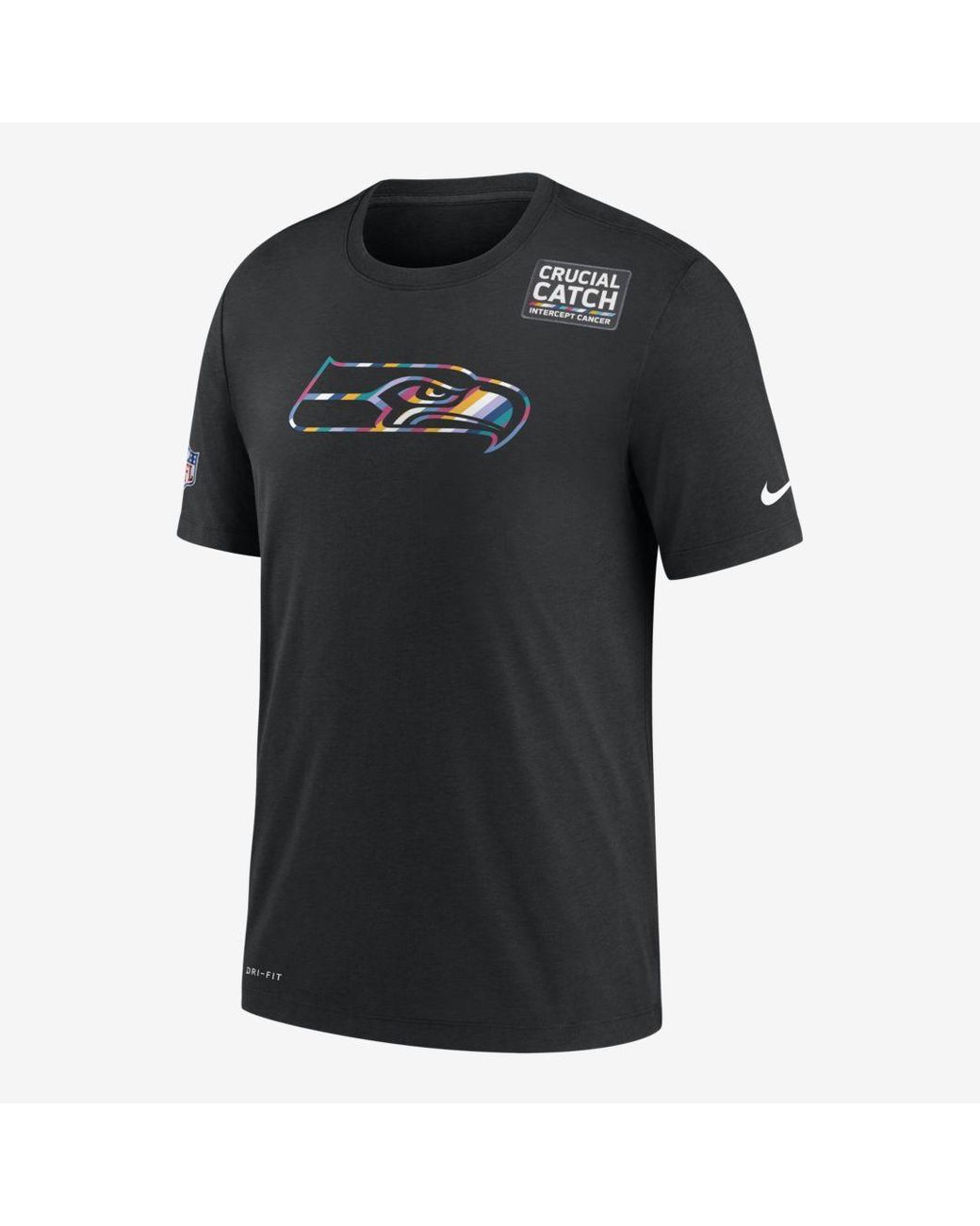 Nike Crucial Catch (nfl Seahawks) T-shirt (black) for Men - Lyst