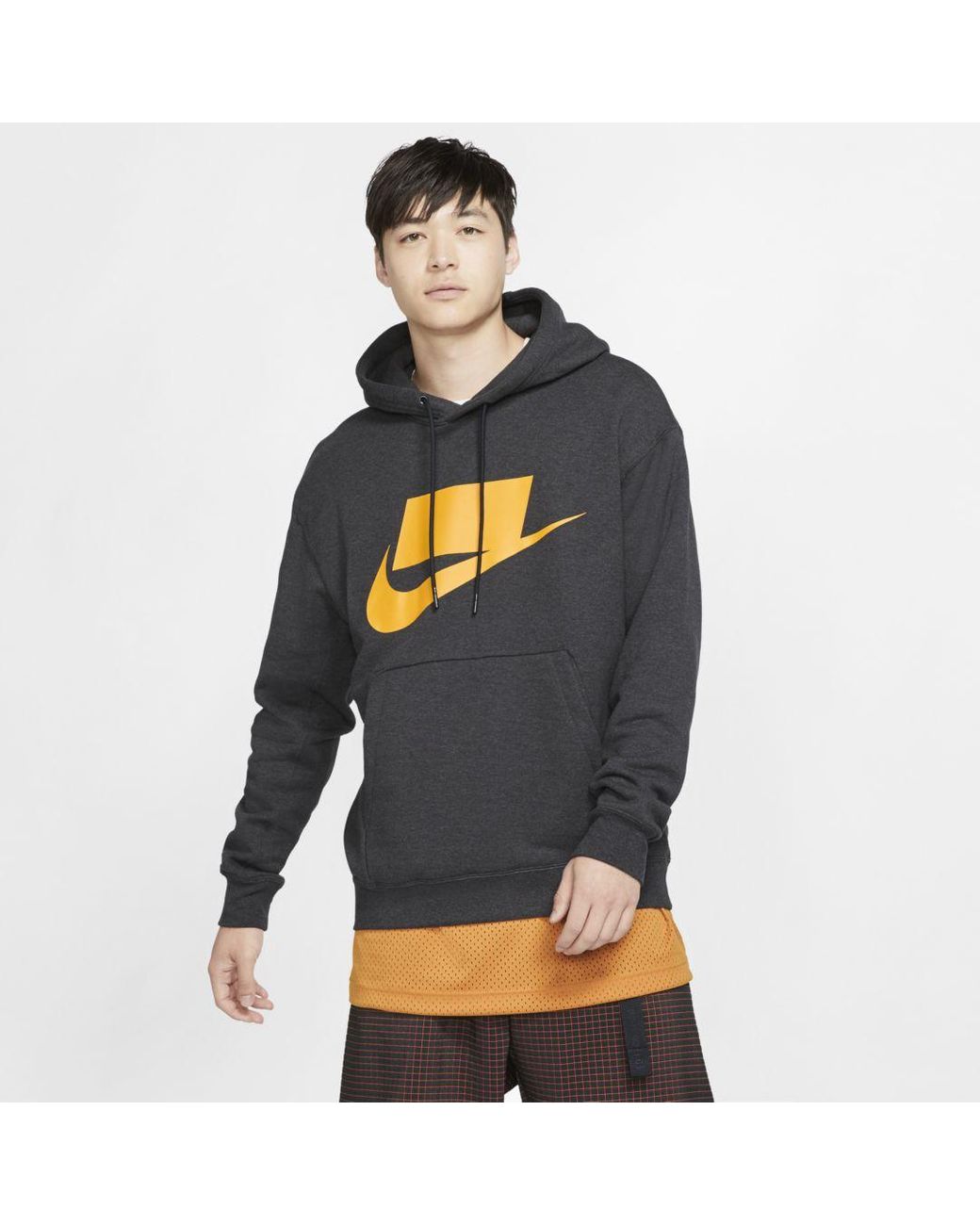 Nike Sportswear Nsw French Terry Pullover Hoodie in Black for Men | Lyst