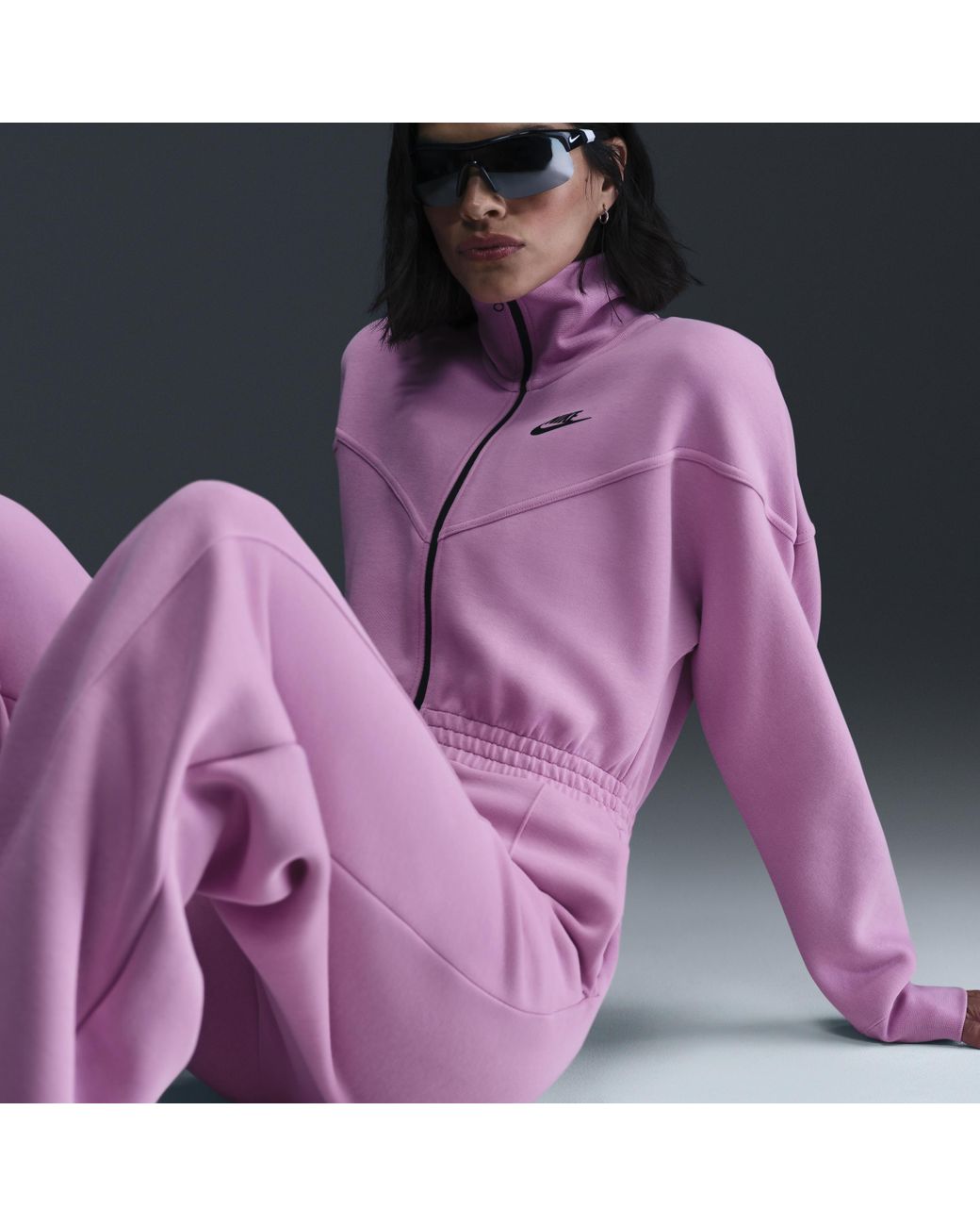 Nike Sportswear Tech Fleece Windrunner Jumpsuit in Purple Lyst