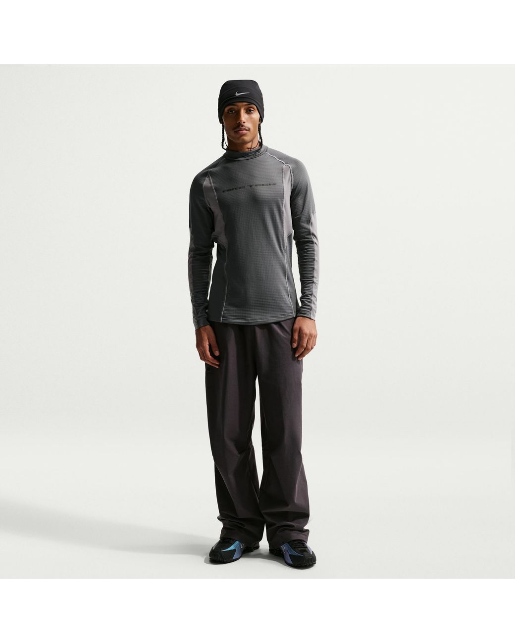 Nike Black Tech Base Layer Long Sleeve Top for men
