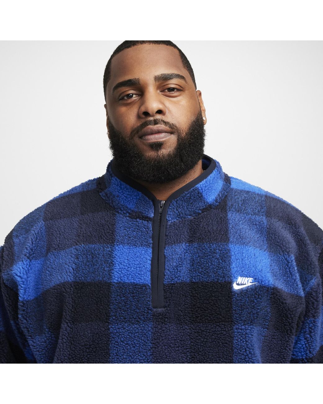 nike fluffy half zip