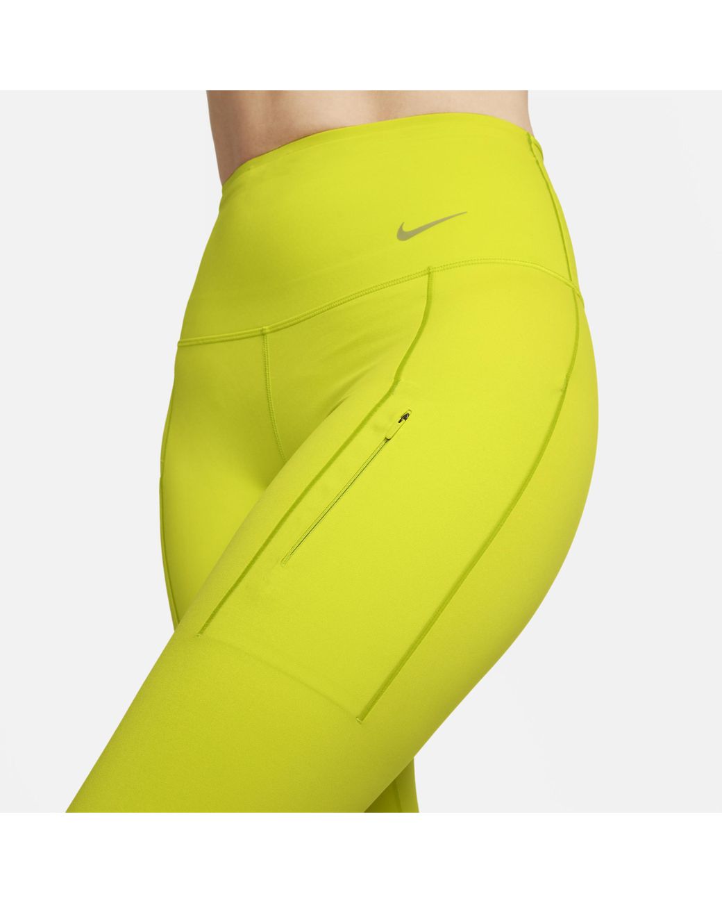 Neon yellow nike leggings shop
