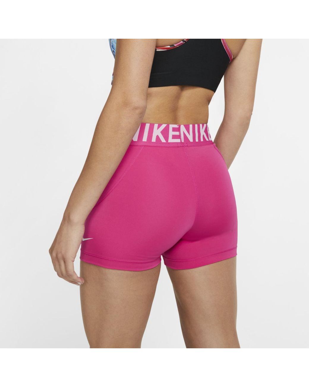 Nike " Pro 3"" Training Shorts Pink Lyst
