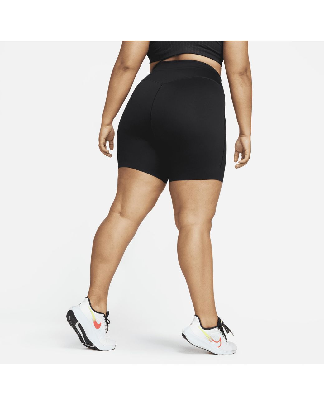Nike Go Firm-support High-waisted 8" Biker Shorts With Pockets (plus Size)  in Black | Lyst UK