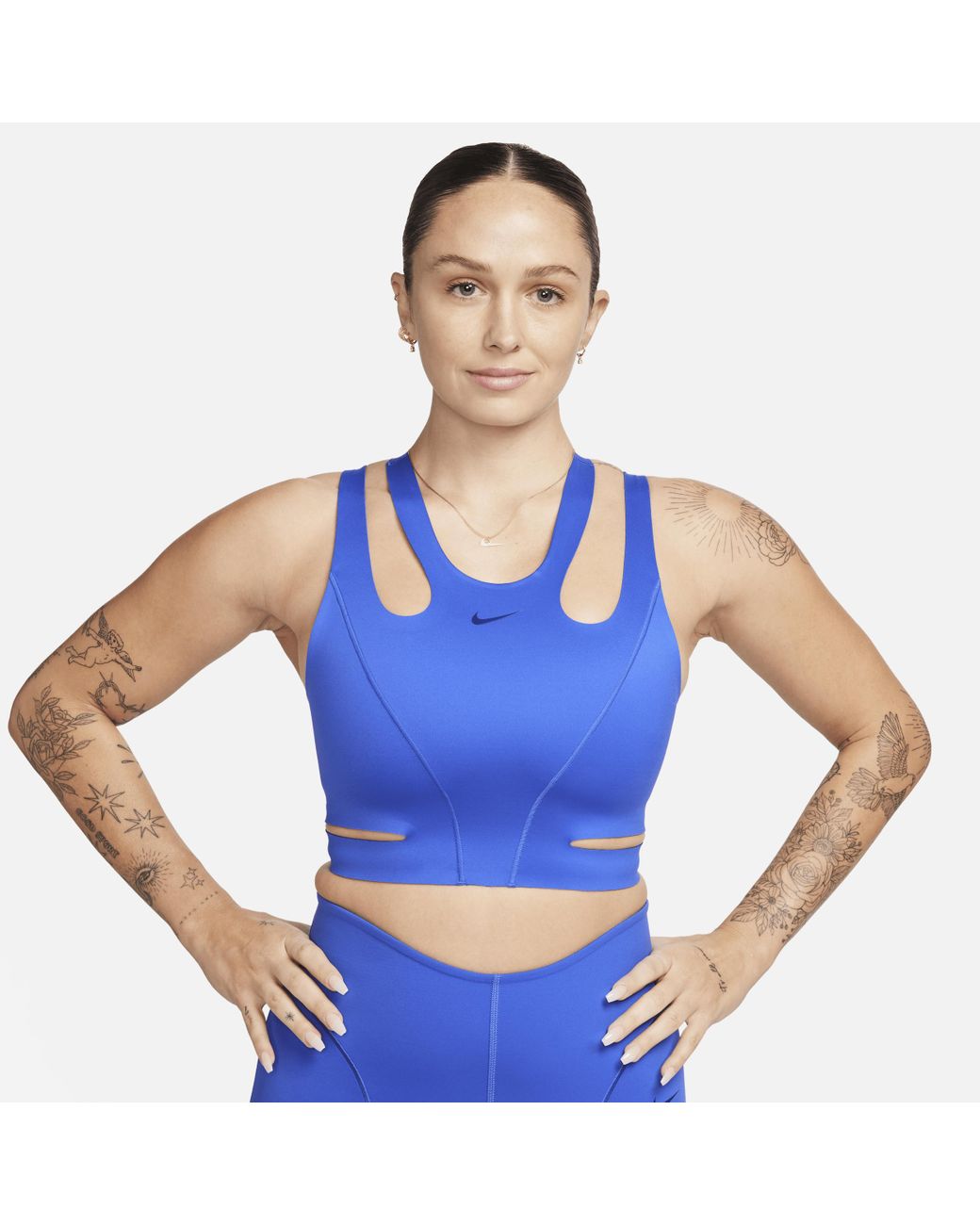 Nike Futuremove Light-support Non-padded Strappy Sports Bra Nylon in Blue