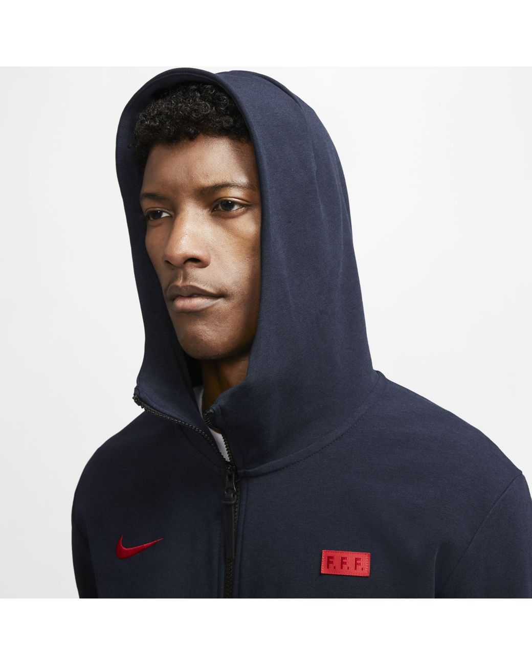 Felpa con cappuccio e zip a tutta lunghezza fff tech pack da Uomo di Nike  in Blu | Lyst