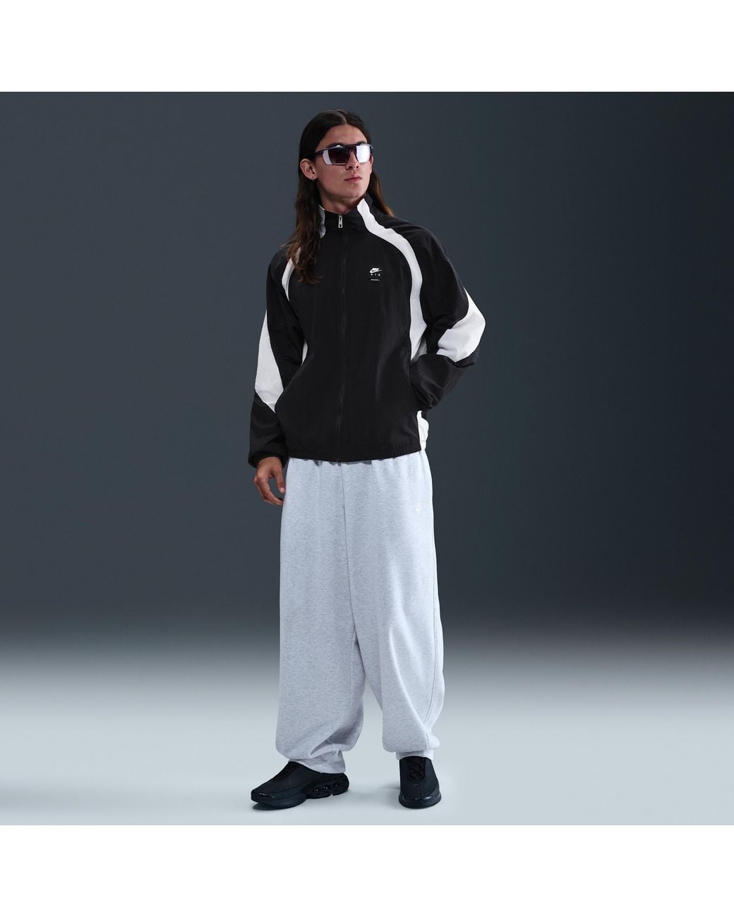 nike air tracksuit blue and white