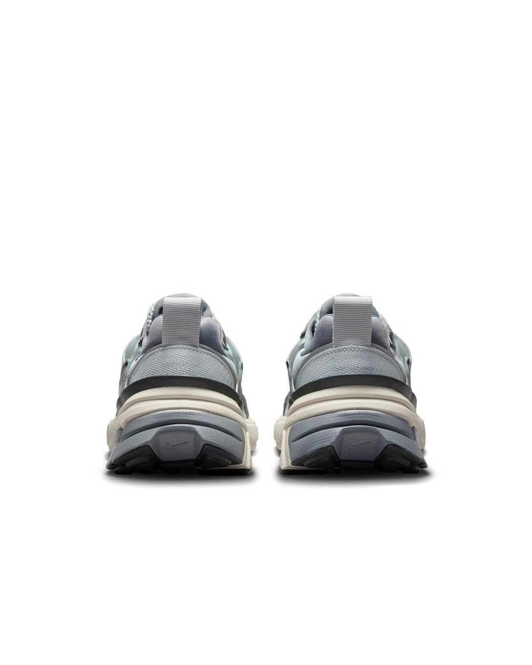 Nike Gray V2K Run Shoes With Reflective Accents