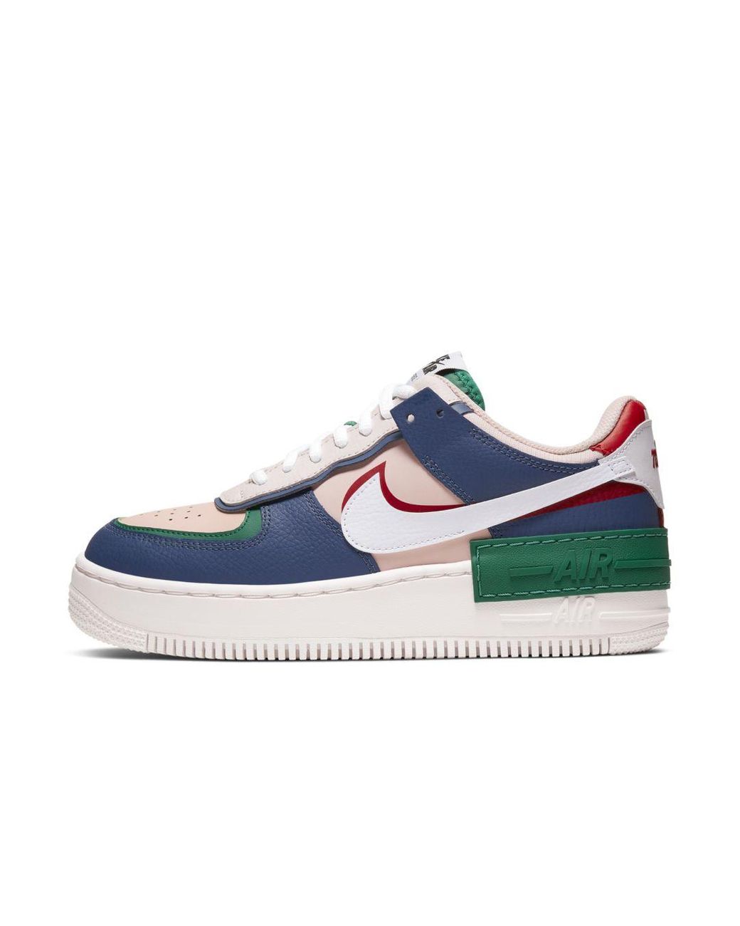 pink blue and green air force 1