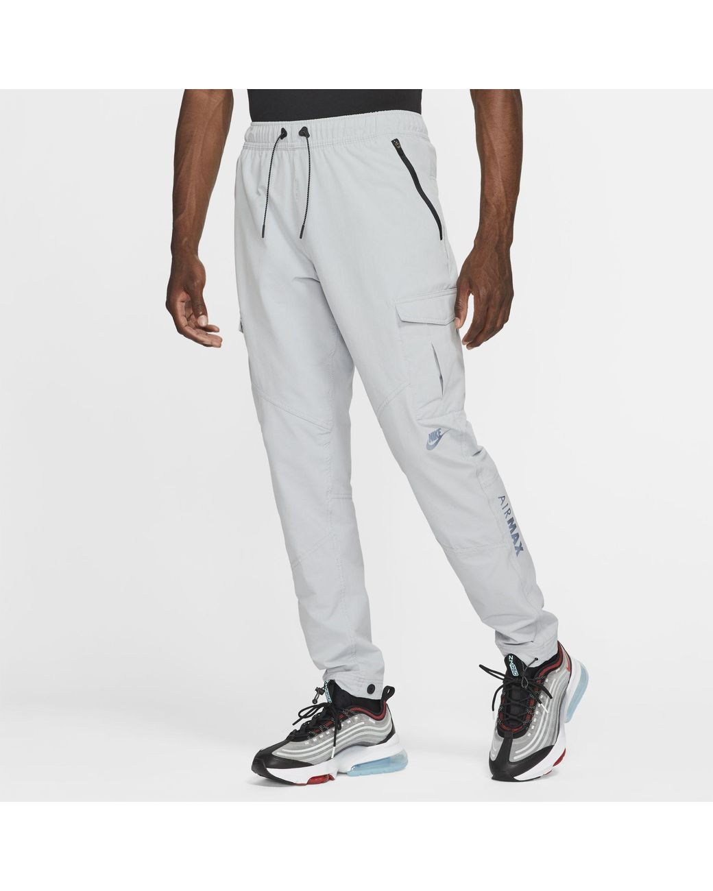 Nike Air Max Woven Cargo Trousers Grey in Grey for Men | Lyst UK