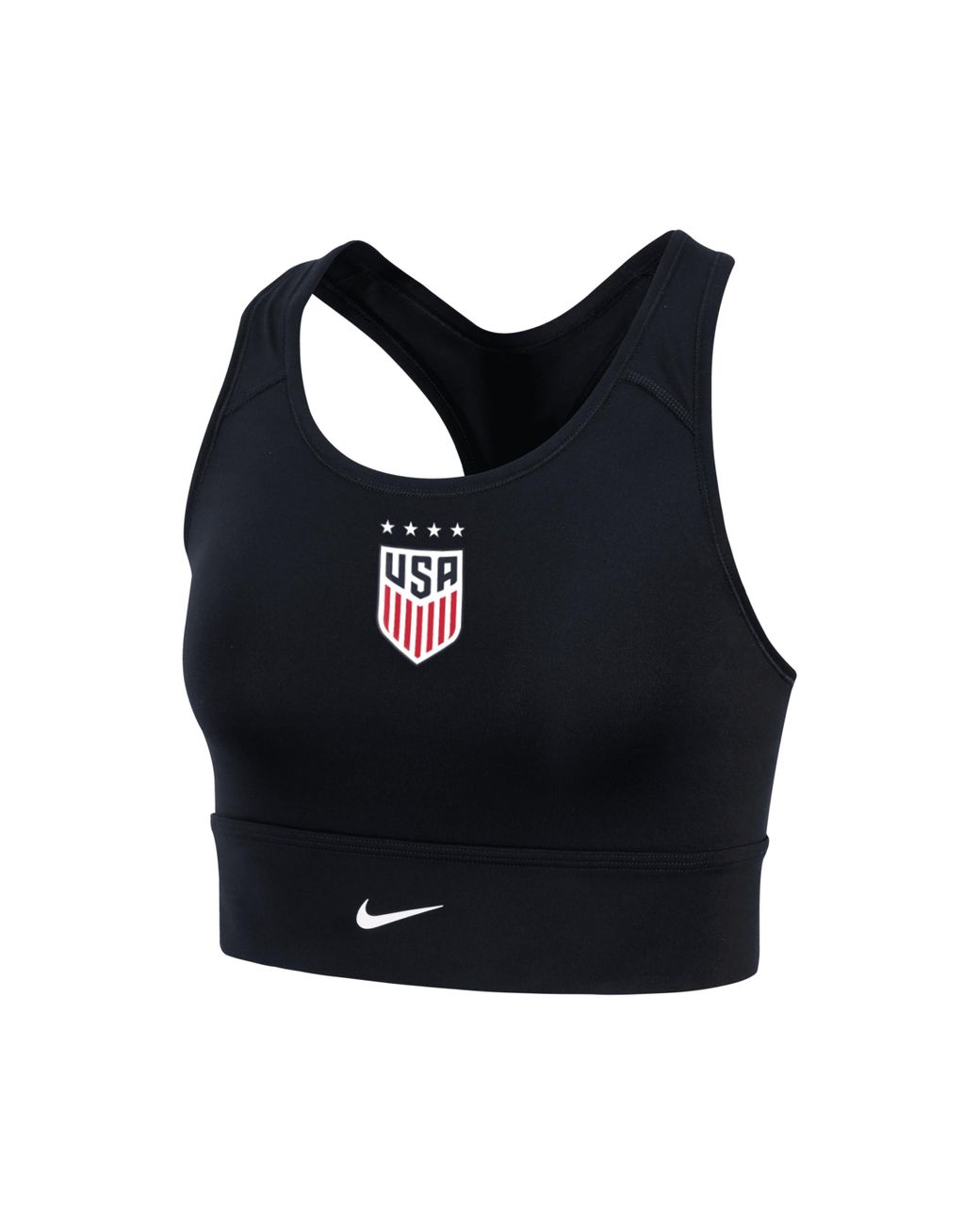 Nike Uswnt Longline Sports Bra In Black, Lyst