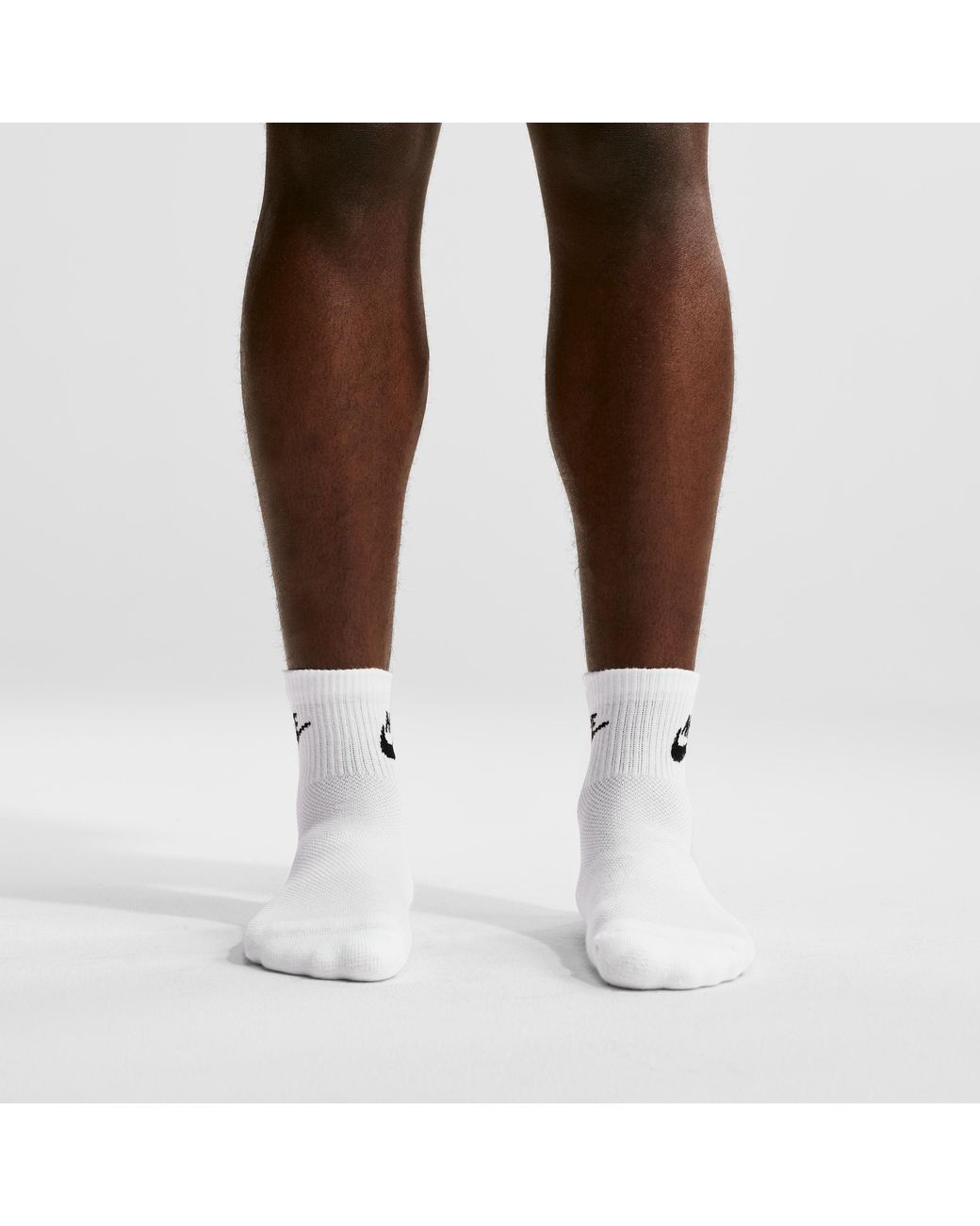 Nike White Everyday Elevated Ankle Socks (3 Pairs)