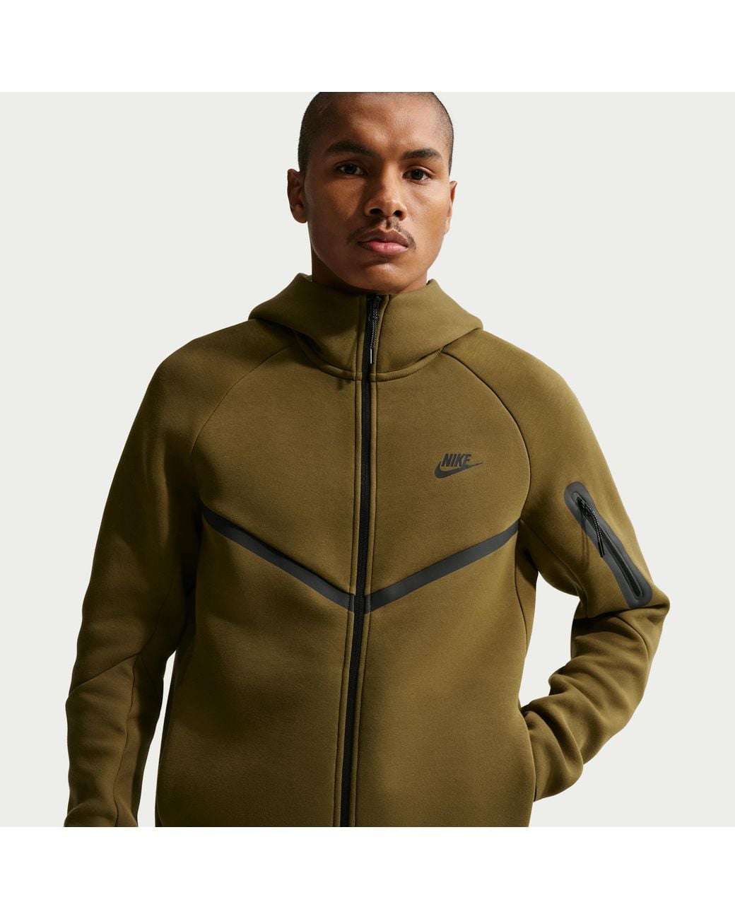 Nike White Tech Fleece Windrunner Full-Zip Jacket for men