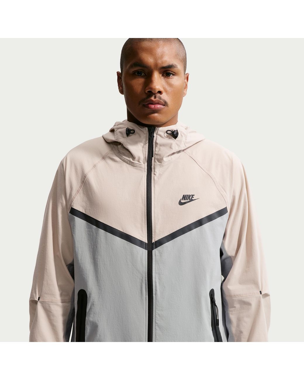 Nike Green Tech Dri-Fit Woven Full-Zip Windrunner Jacket for men