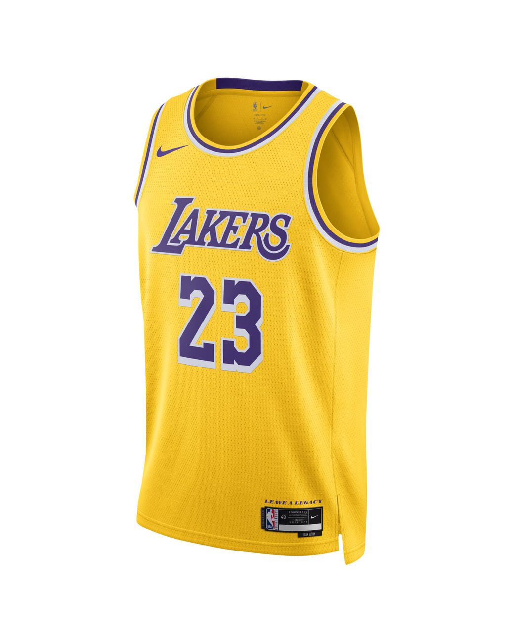 Nike Los Angeles Lakers Icon Edition 2022 23 Dri Fit Nba Swingman Jersey in Yellow for Men Lyst UK