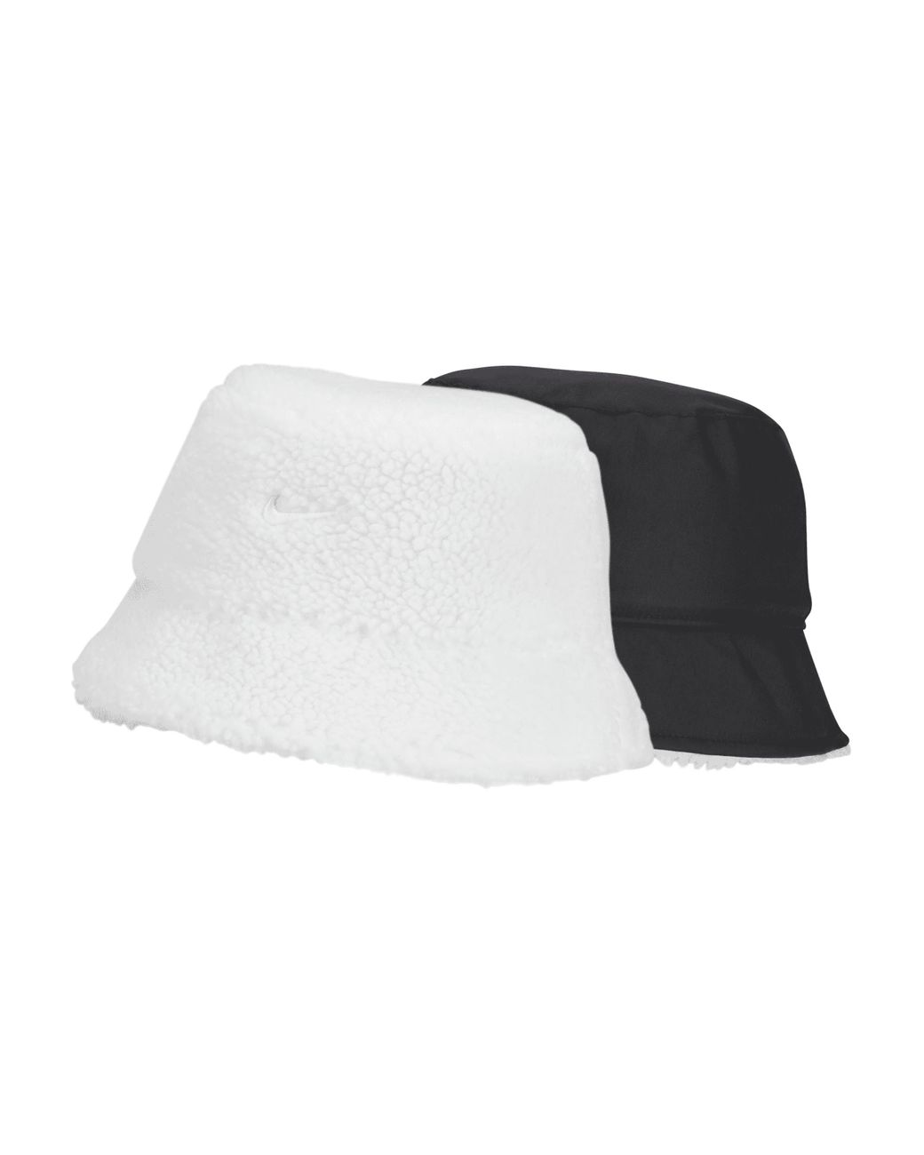 Nike Unisex Sportswear Reversible Fleece Bucket Hat In White, | Lyst