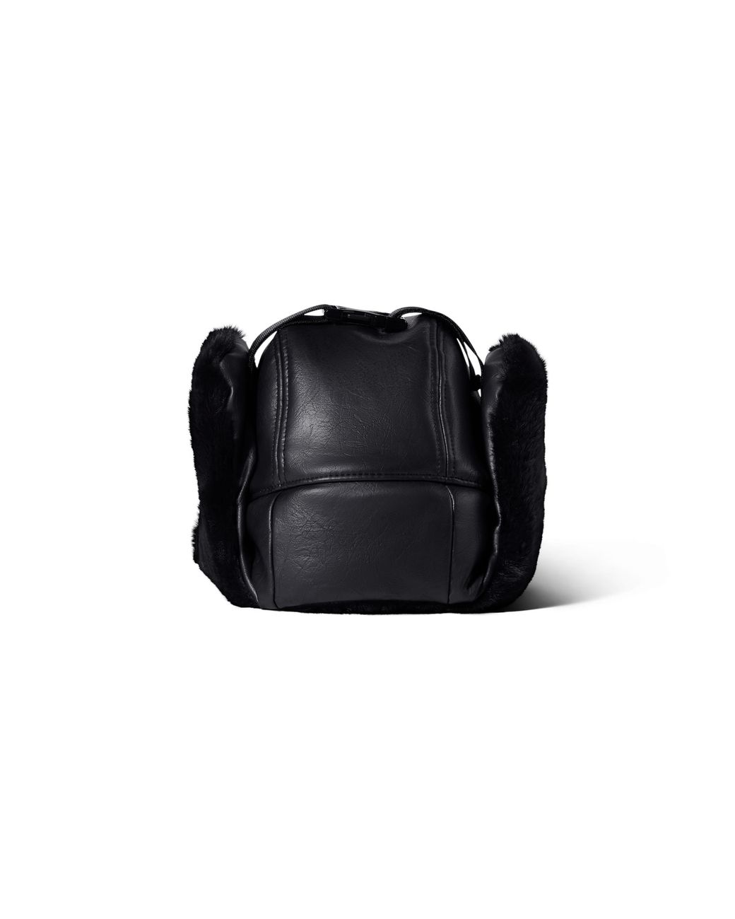 Nike Black Fly Leather Trapper Cap