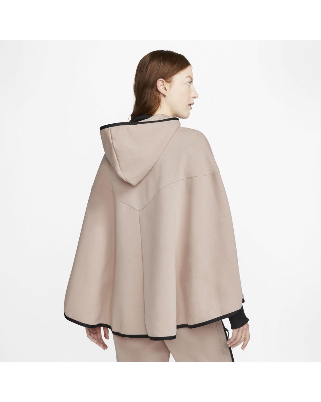 Nike Tech Fleece Essential Poncho in Natural | Lyst