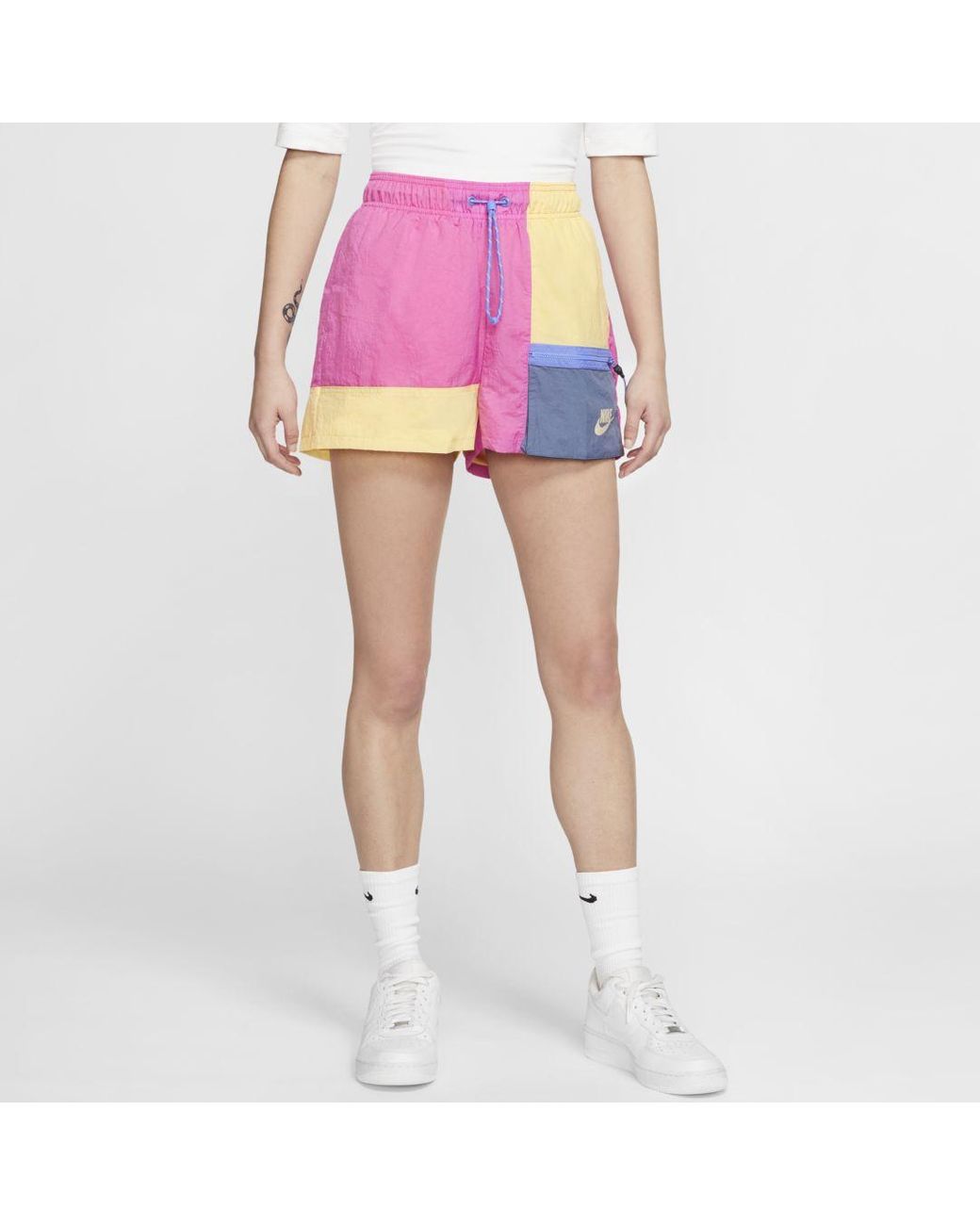 Nike Sportswear Icon Clash Shorts in Pink | Lyst