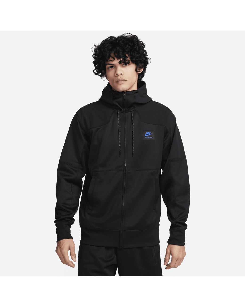 Nike Air Max Full zip Hoodie Polyester 50 Recycled Polyester in Black for Men Lyst UK