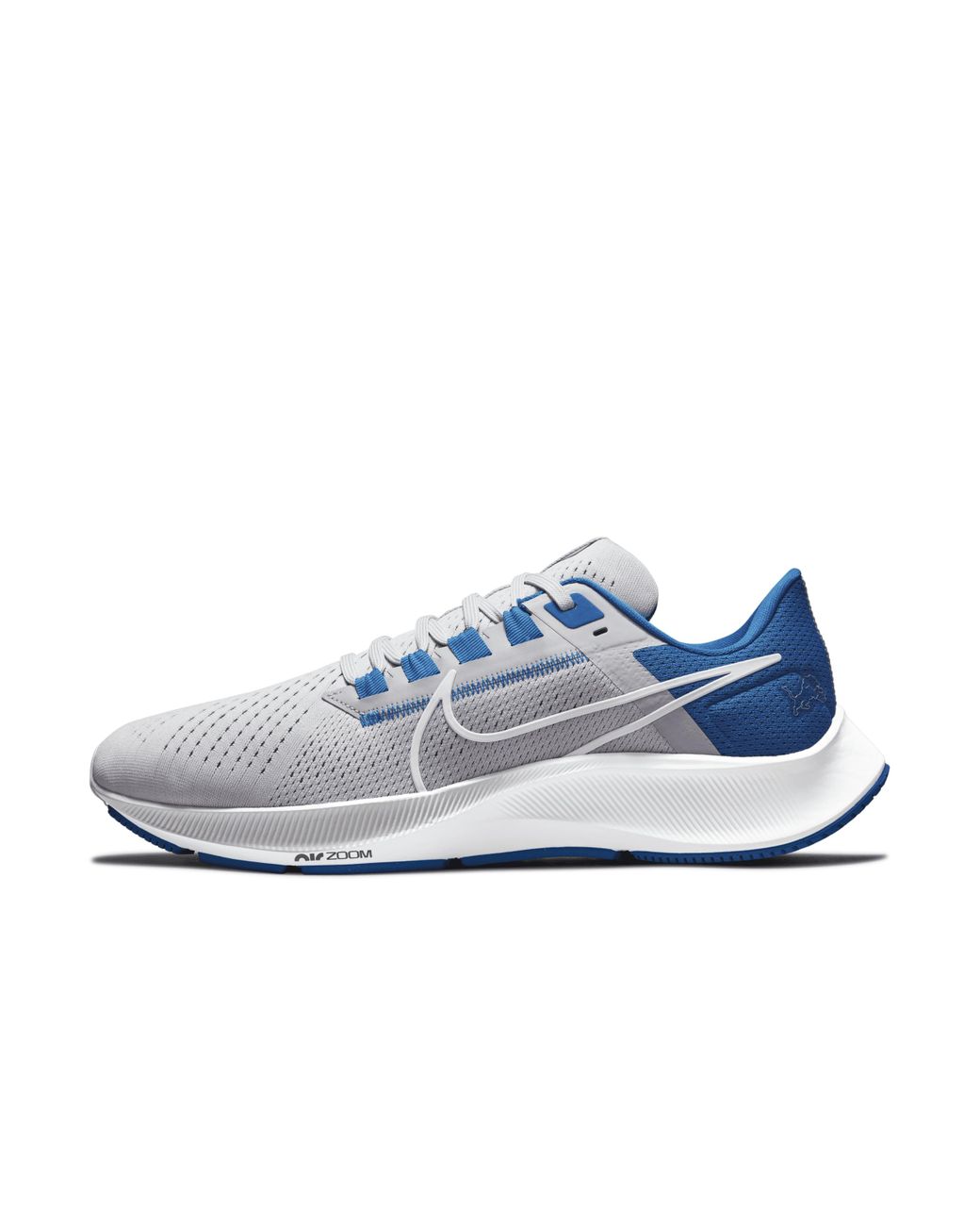 Nike Air Zoom Pegasus 38 (nfl Detroit Lions) Running Shoes In Grey, in