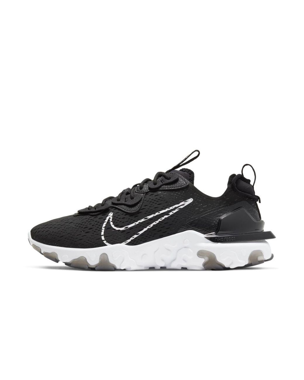 men's nike react vision black