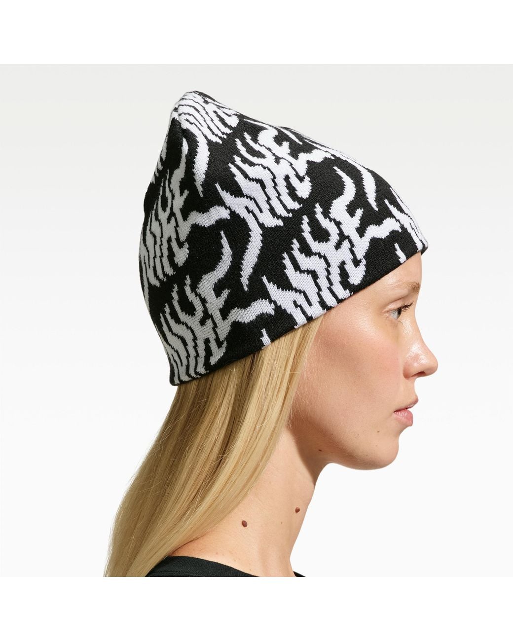 Nike Brown Peak Uncuffed Graphic Beanie