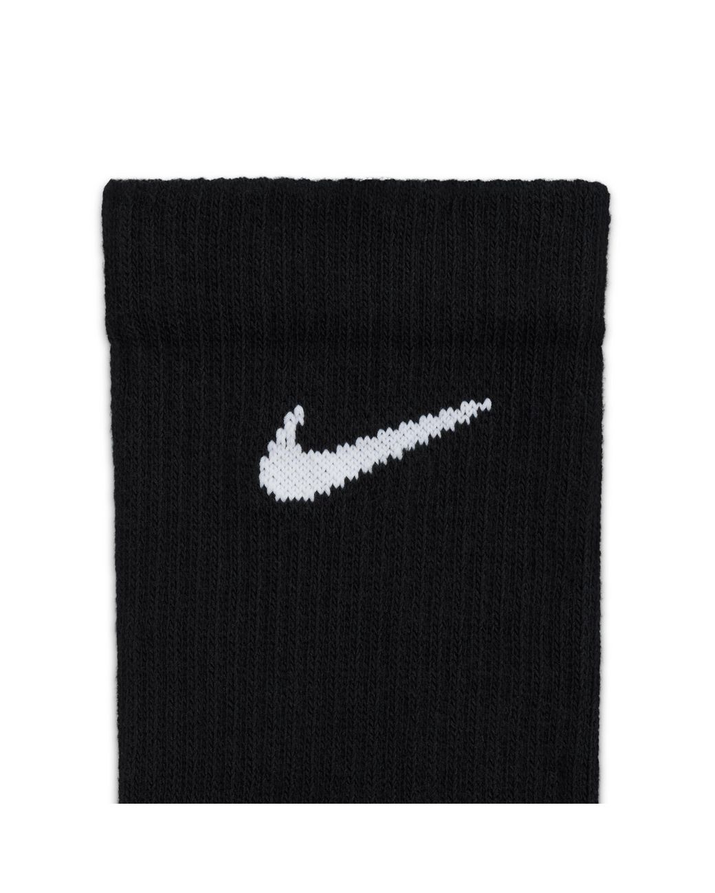 Nike Black Everyday Elevated Crew Socks (3 Pairs)