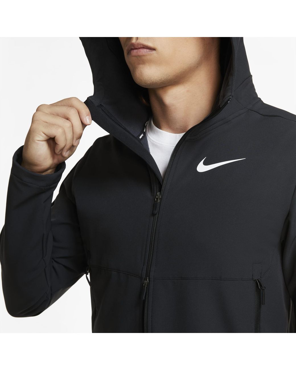 Nike Winterized Woven Training Jacket in Black for Men | Lyst