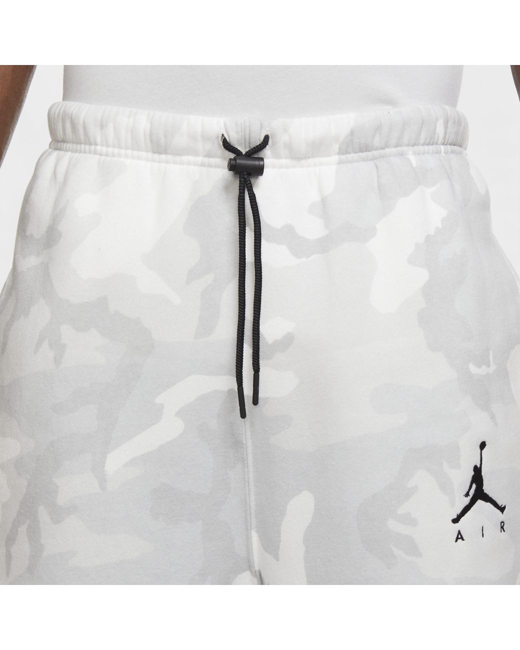 jordan jumpman air all over print camo fleece crew