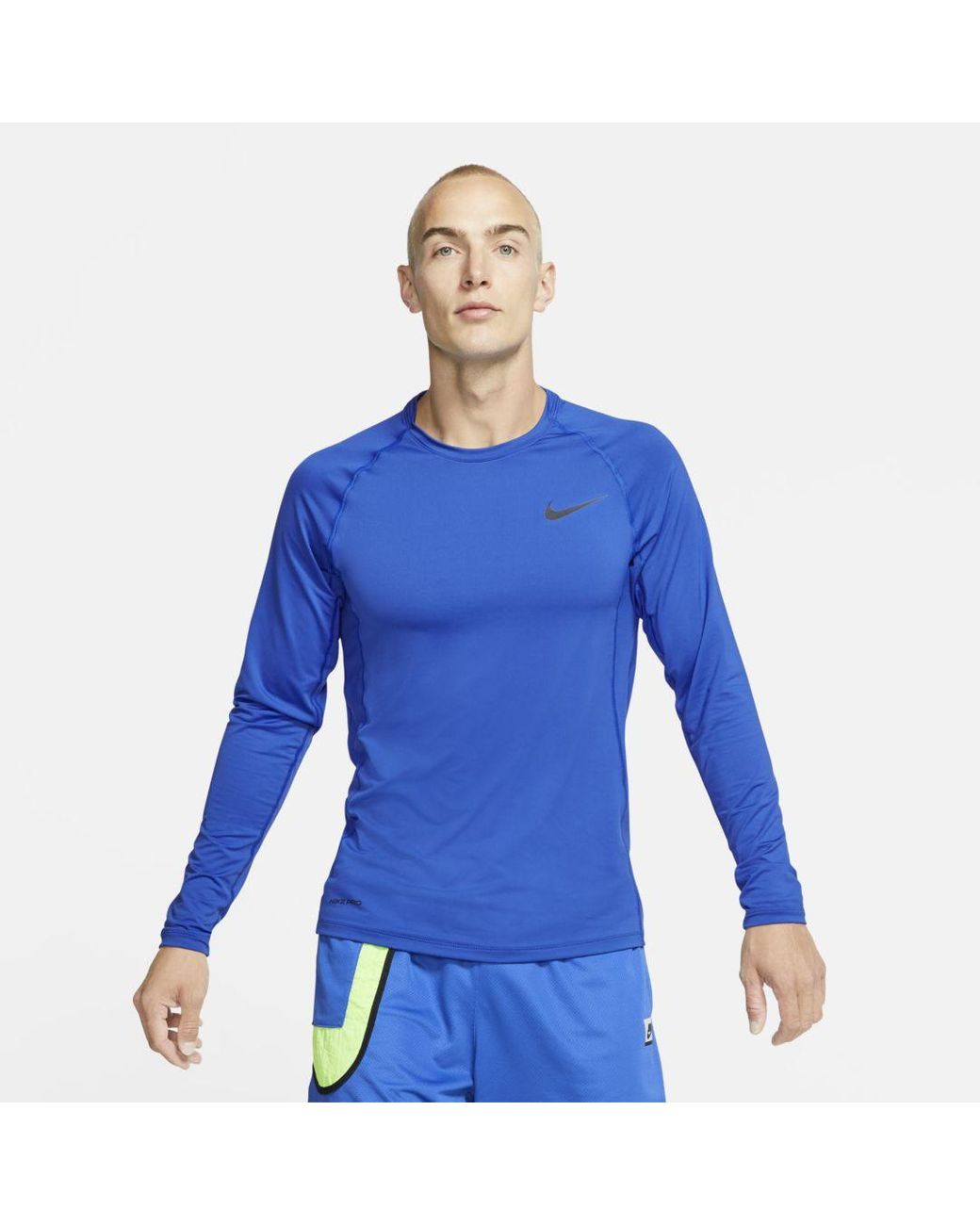 nike blue long sleeve top