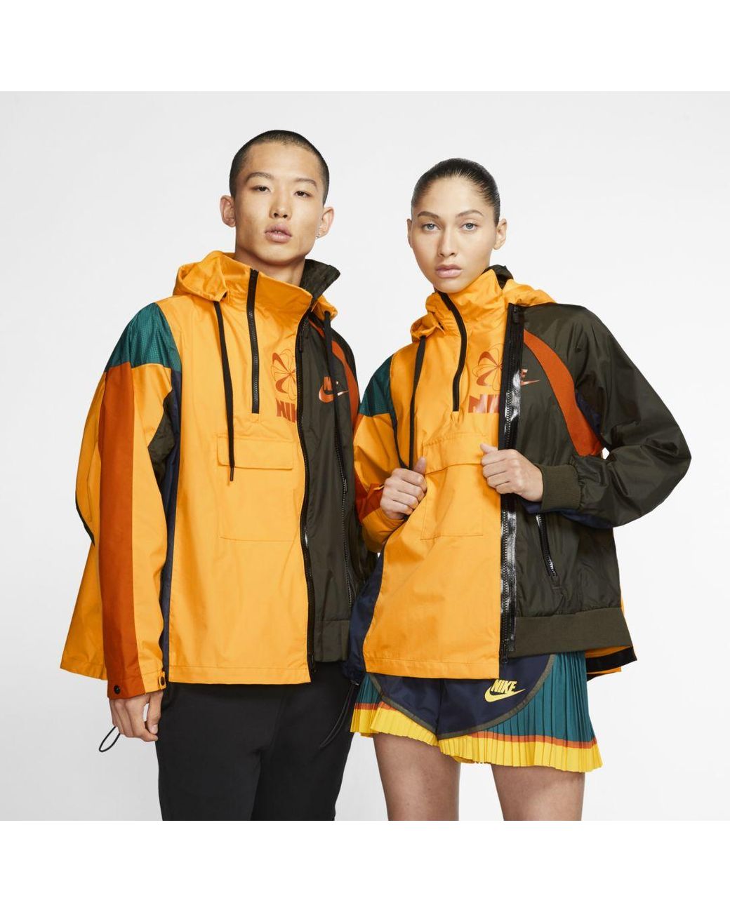 Nike Synthetic X Sacai Double-zip Jacket in University Gold 