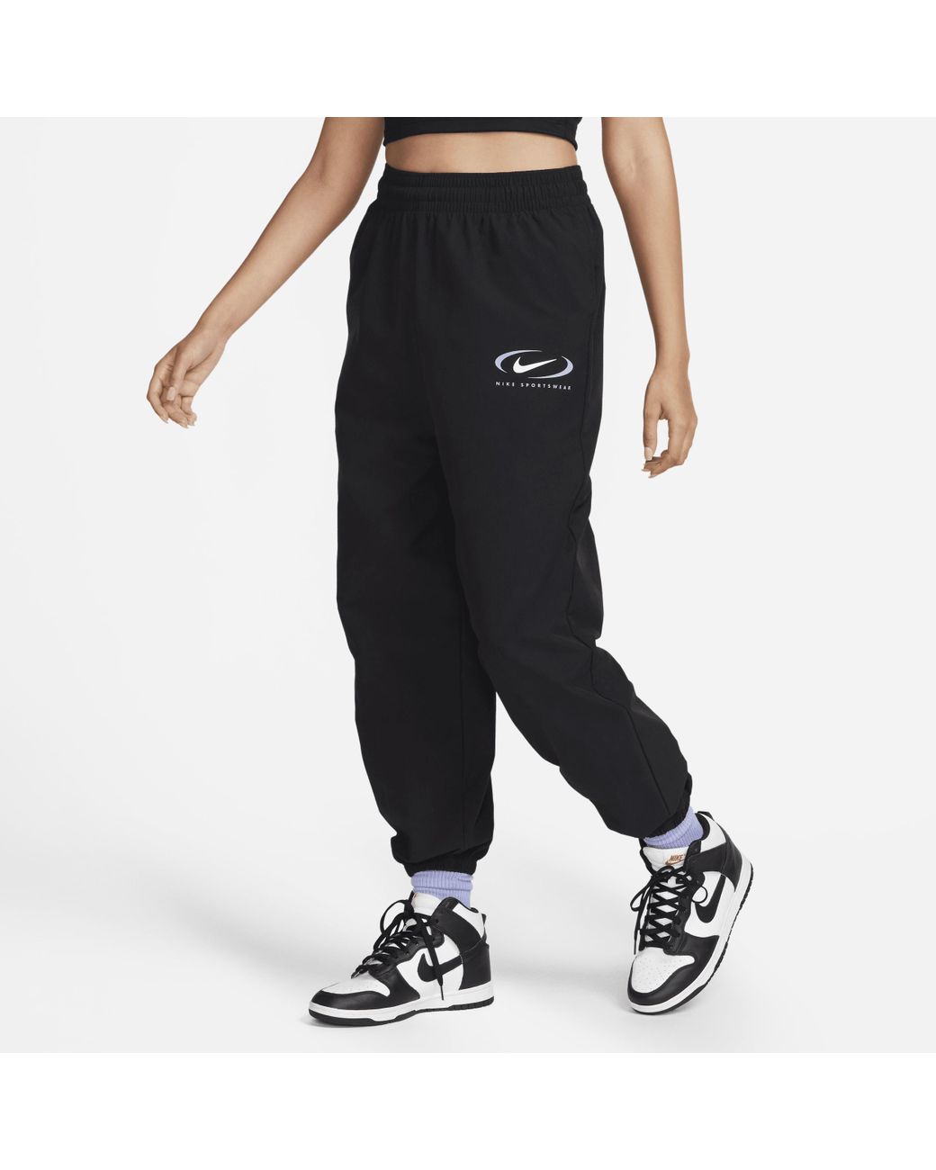 Nike Sportswear Woven joggers in Black | Lyst UK