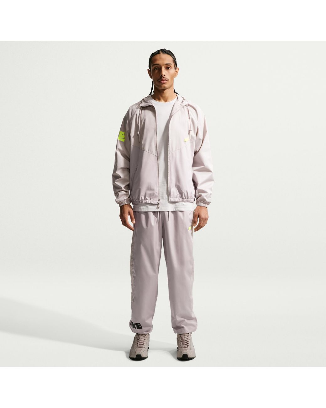 Nike Brown Windrunner Graphic Woven Jacket for men