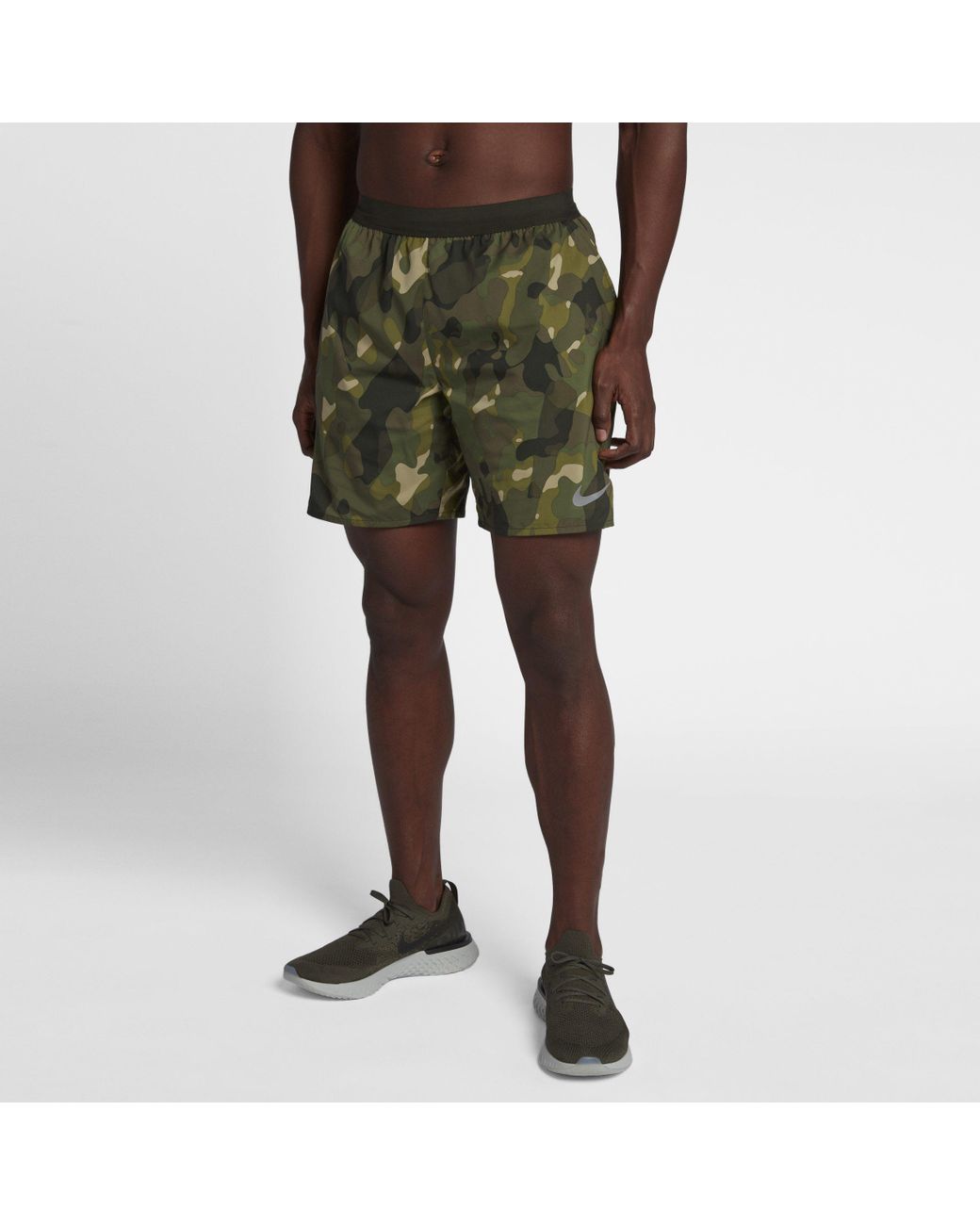 Nike Distance 7"/18cm Camo Running Shorts in Green for Men | Lyst UK