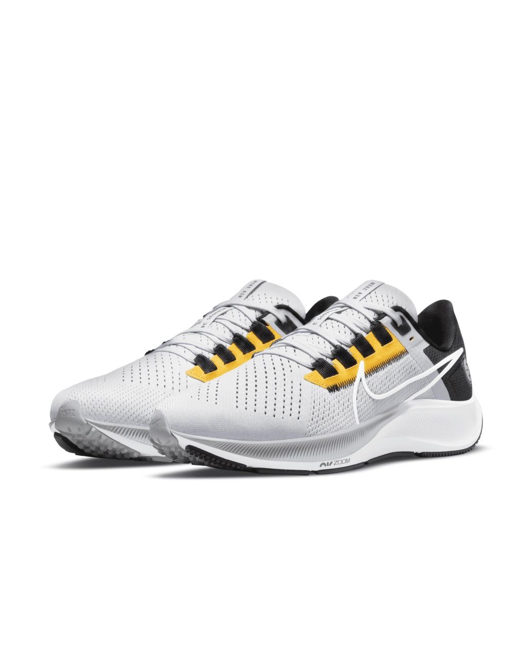 Nike Pegasus 38 (nfl Pittsburgh Steelers) Running Shoes in Gray