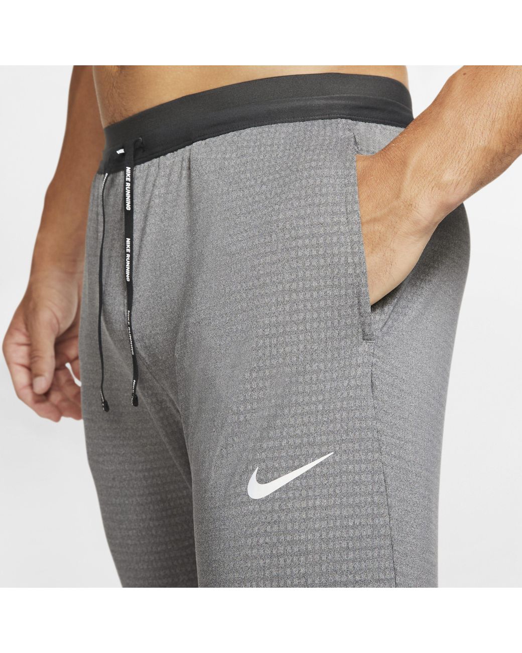 Nike Phenom Knit Running Trousers in Grey for Men | Lyst UK