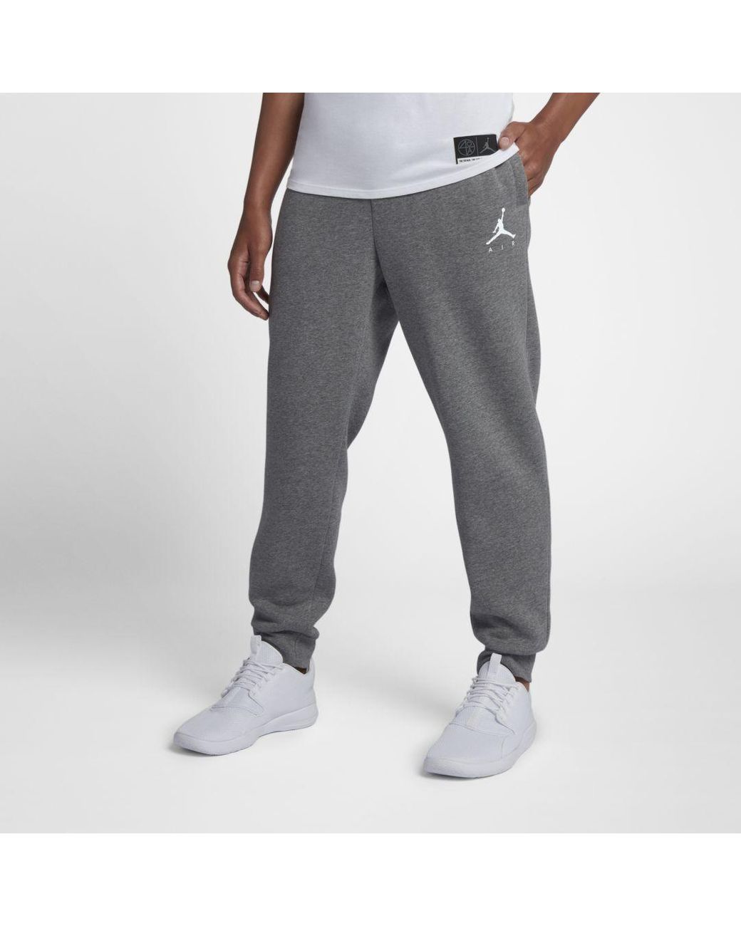 Nike Jordan Jumpman Air Fleece Pants in Gray for Men | Lyst