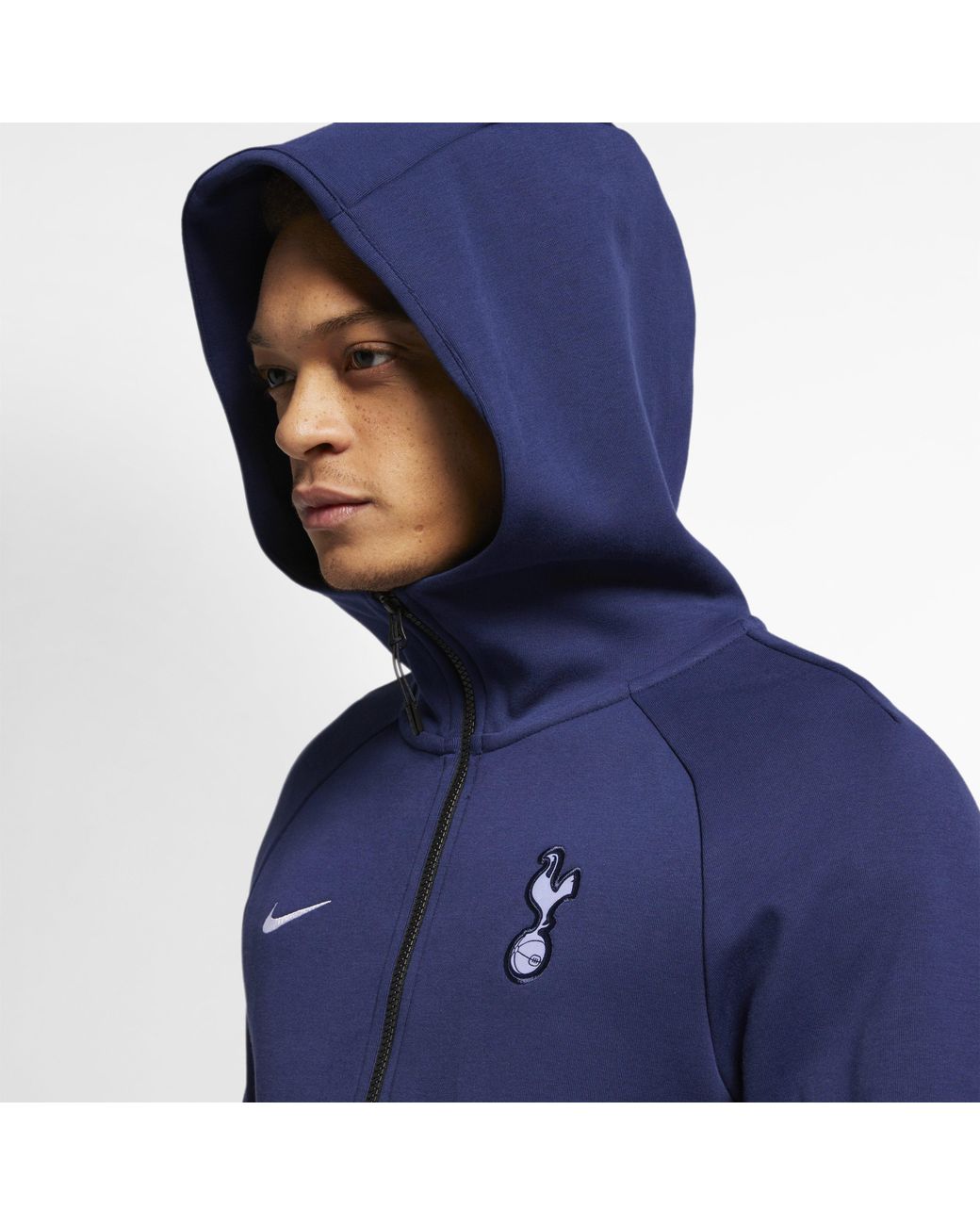 Nike Tottenham Hotspur Tech Fleece Full-zip Hoodie in Blue for Men | Lyst UK