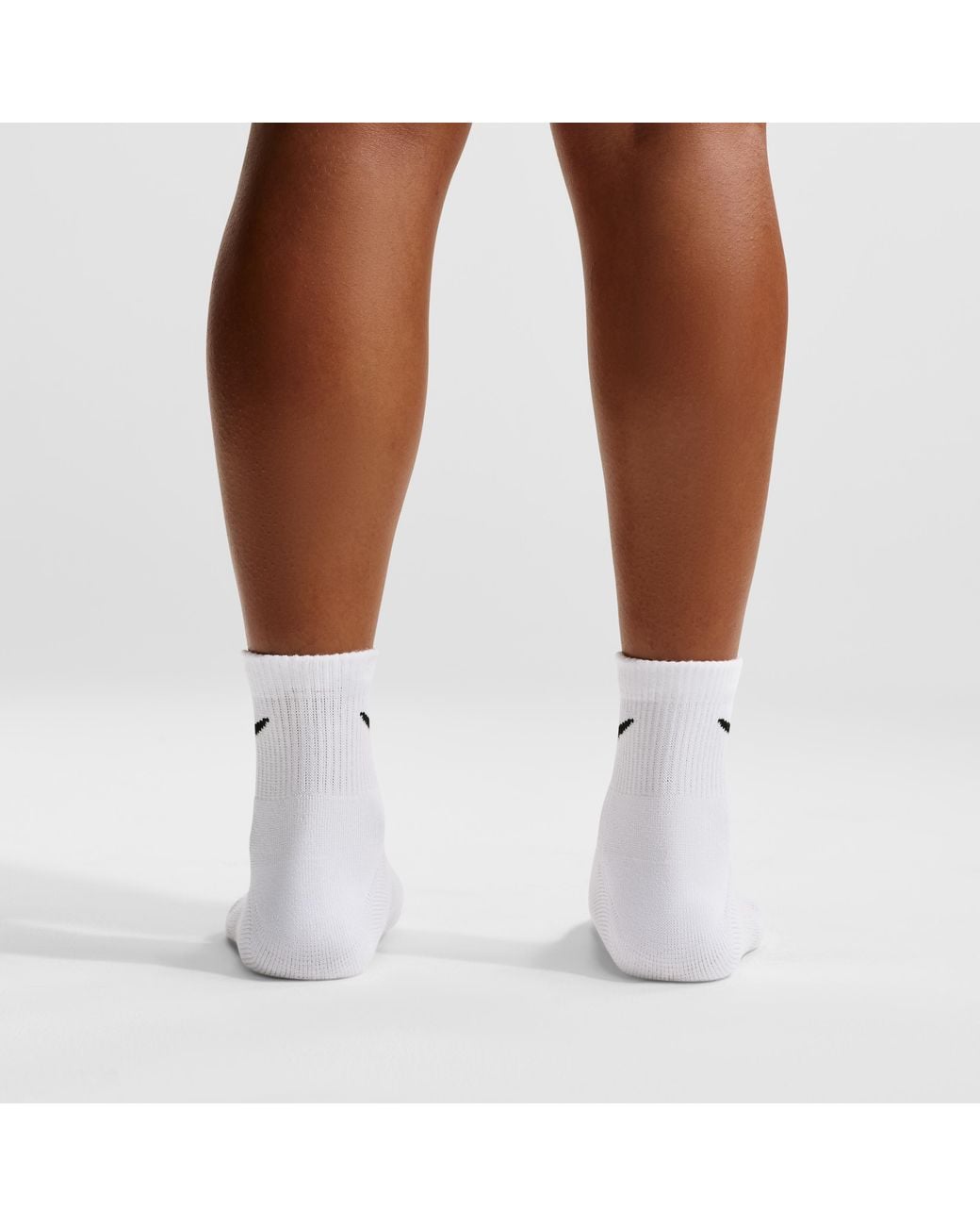Nike White Everyday Elevated Ankle Socks (3 Pairs)