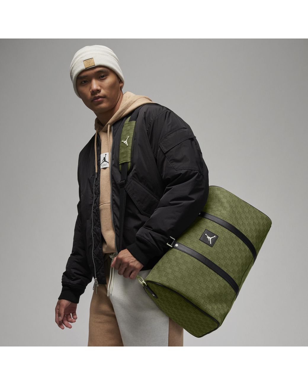 Nike Jordan Monogram Duffle Duffle Bag In Green, | Lyst