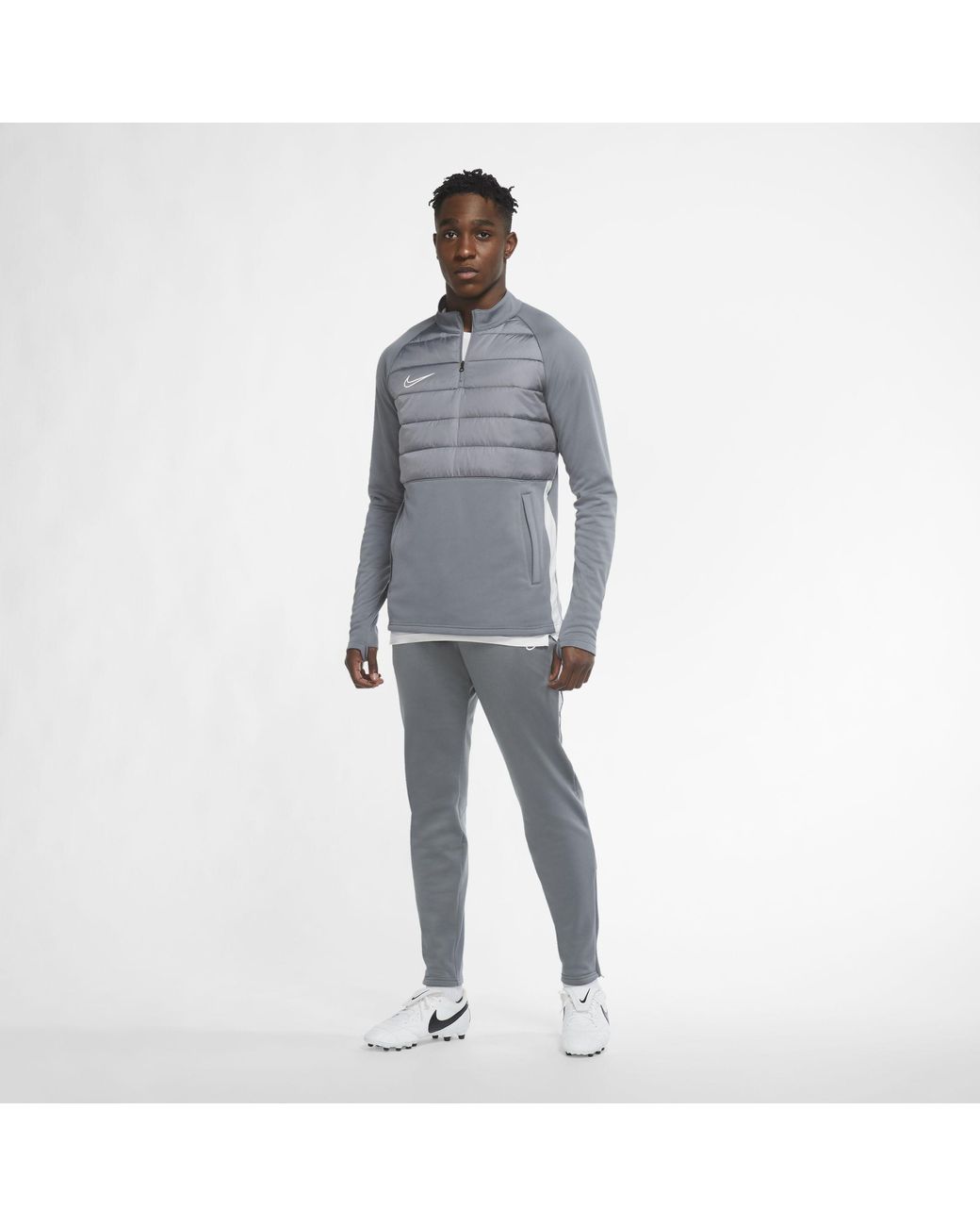 Nike Therma Academy Winter Warrior Football Pants Grey in Grey for Men |  Lyst UK