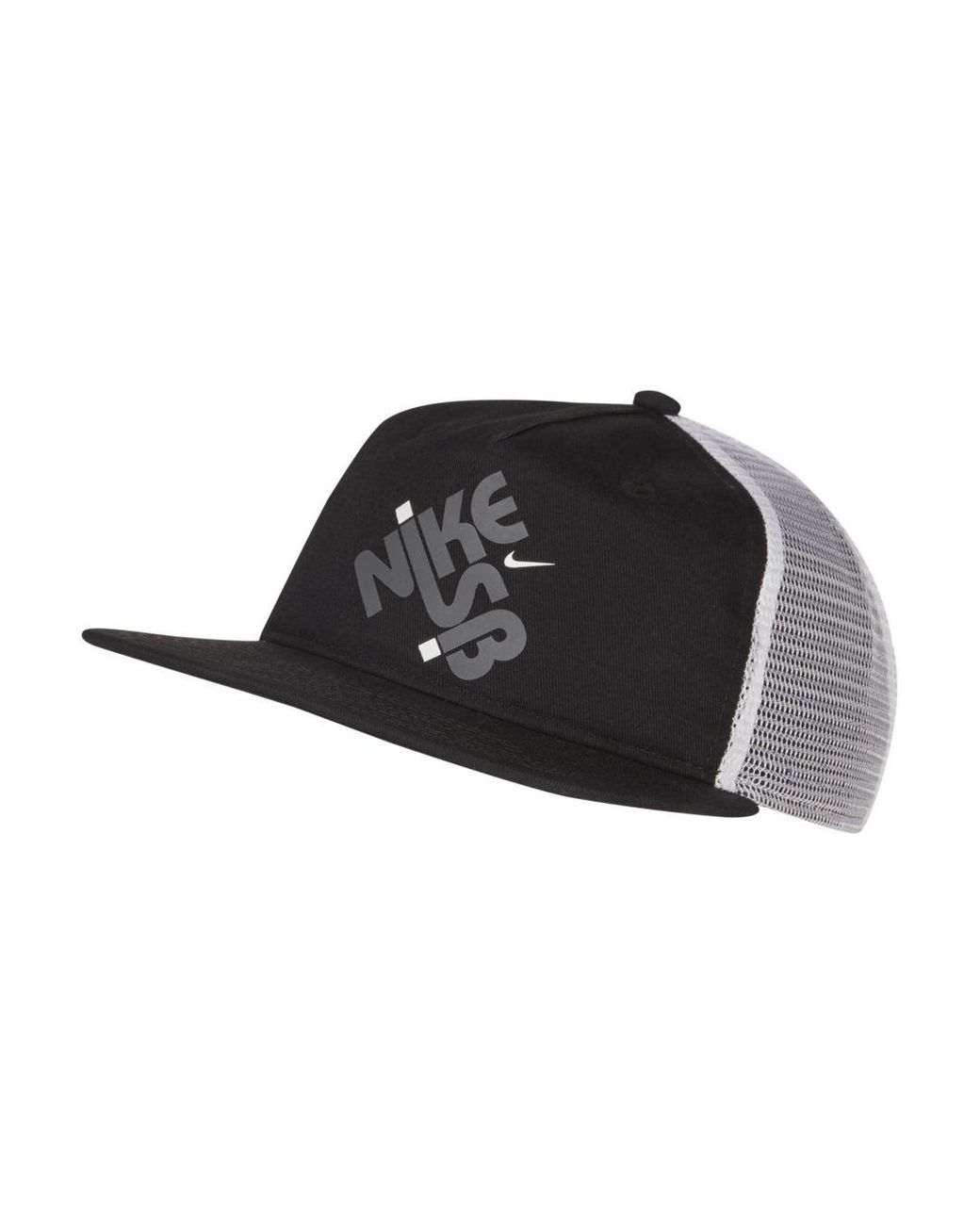 Nike Sb Graphic Skate Trucker Hat in Black for Men | Lyst