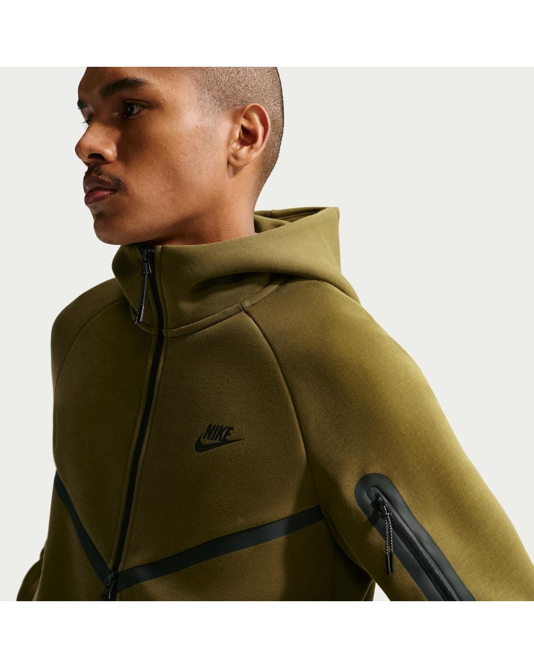 Nike White Tech Fleece Windrunner Full-Zip Jacket for men